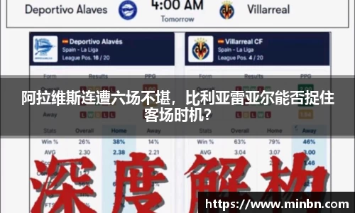 阿拉维斯连遭六场不堪，比利亚雷亚尔能否捉住客场时机？